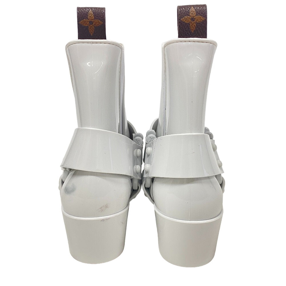 LOUIS VUITTON boots Leather, Rubber white Rhapsody line Side Gore 39