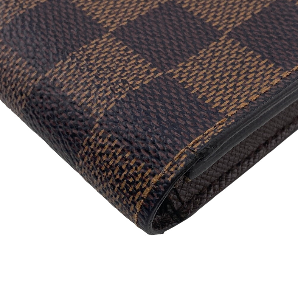 LOUIS VUITTON Card Case N62920 leather Brown name card holder Damier Anvelop Cult De Vuitto mens(Unisex) Used