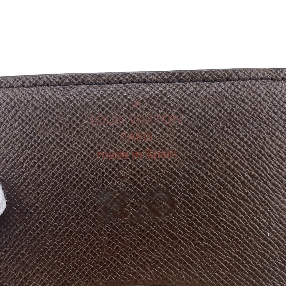 LOUIS VUITTON Card Case N62920 leather Brown name card holder Damier Anvelop Cult De Vuitto mens(Unisex) Used