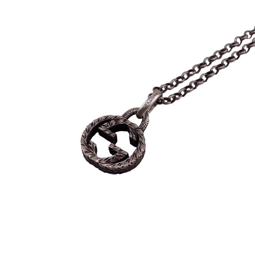 GUCCI Necklace 4944057 Silver925 Silver Interlocking