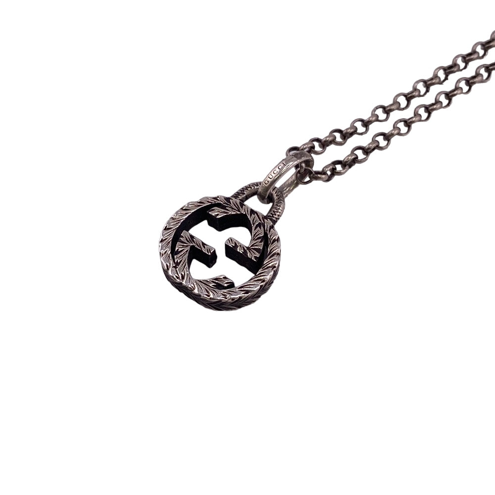 GUCCI Necklace 4944057 Silver925 Silver Interlocking