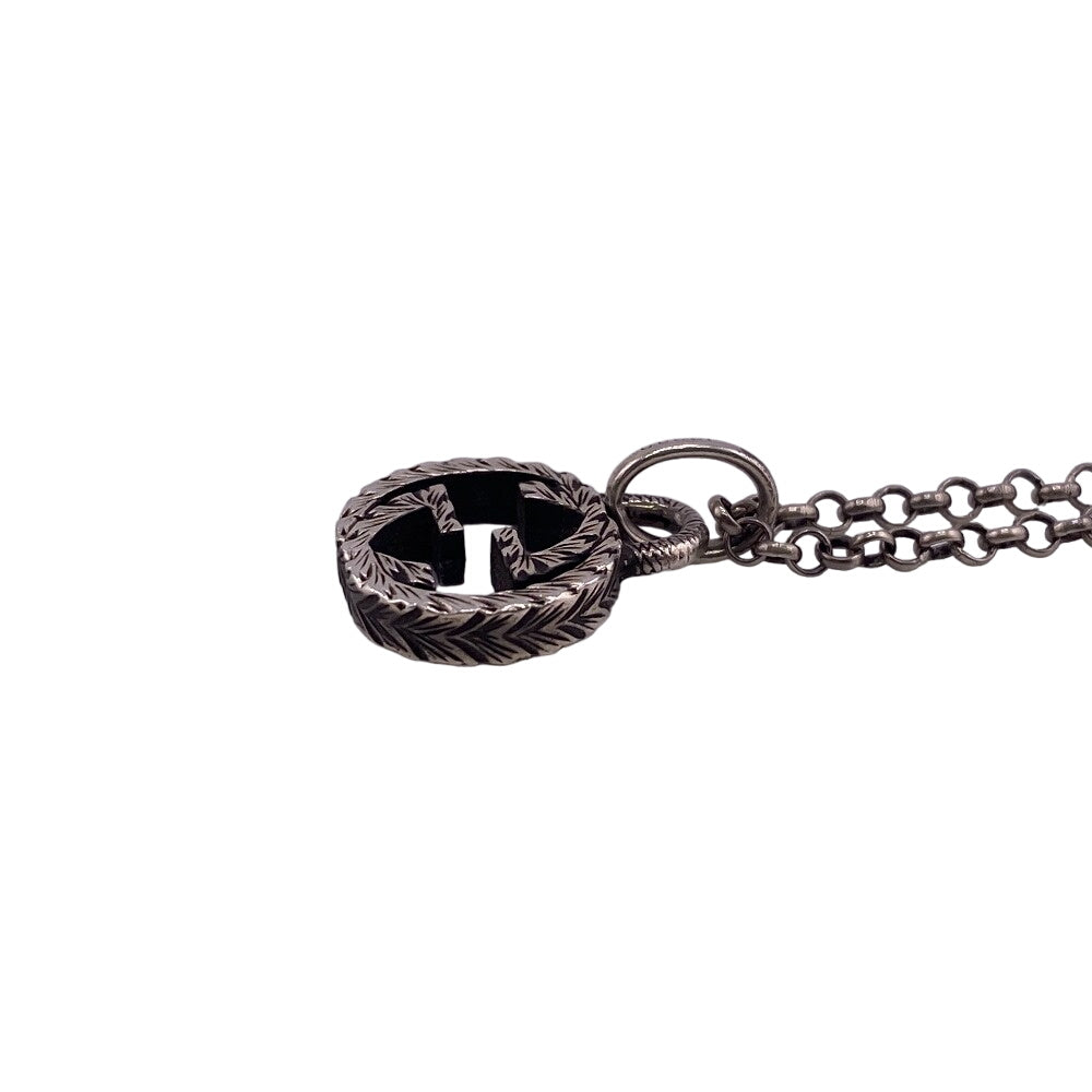 GUCCI Necklace 4944057 Silver925 Silver Interlocking