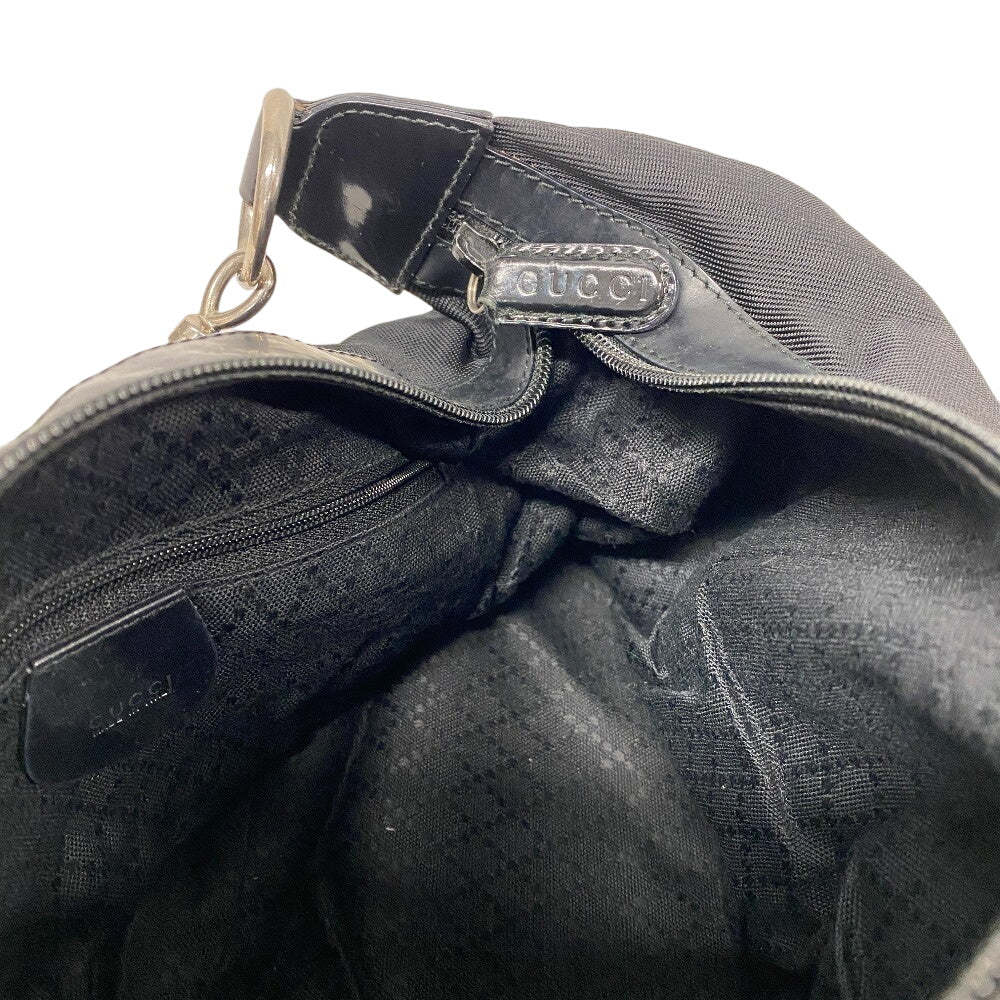 GUCCI Handbag Nylon black Bamboo Women Used