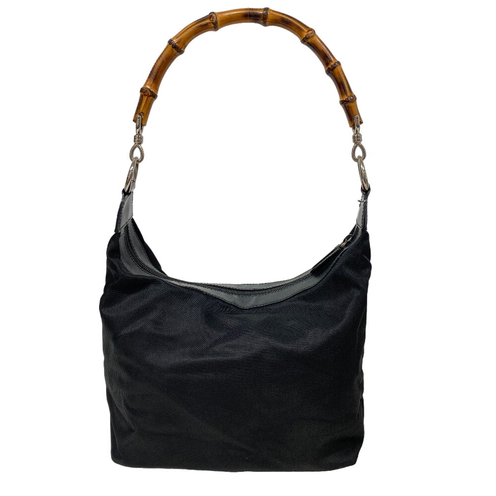 GUCCI Handbag Nylon black Bamboo Women Used