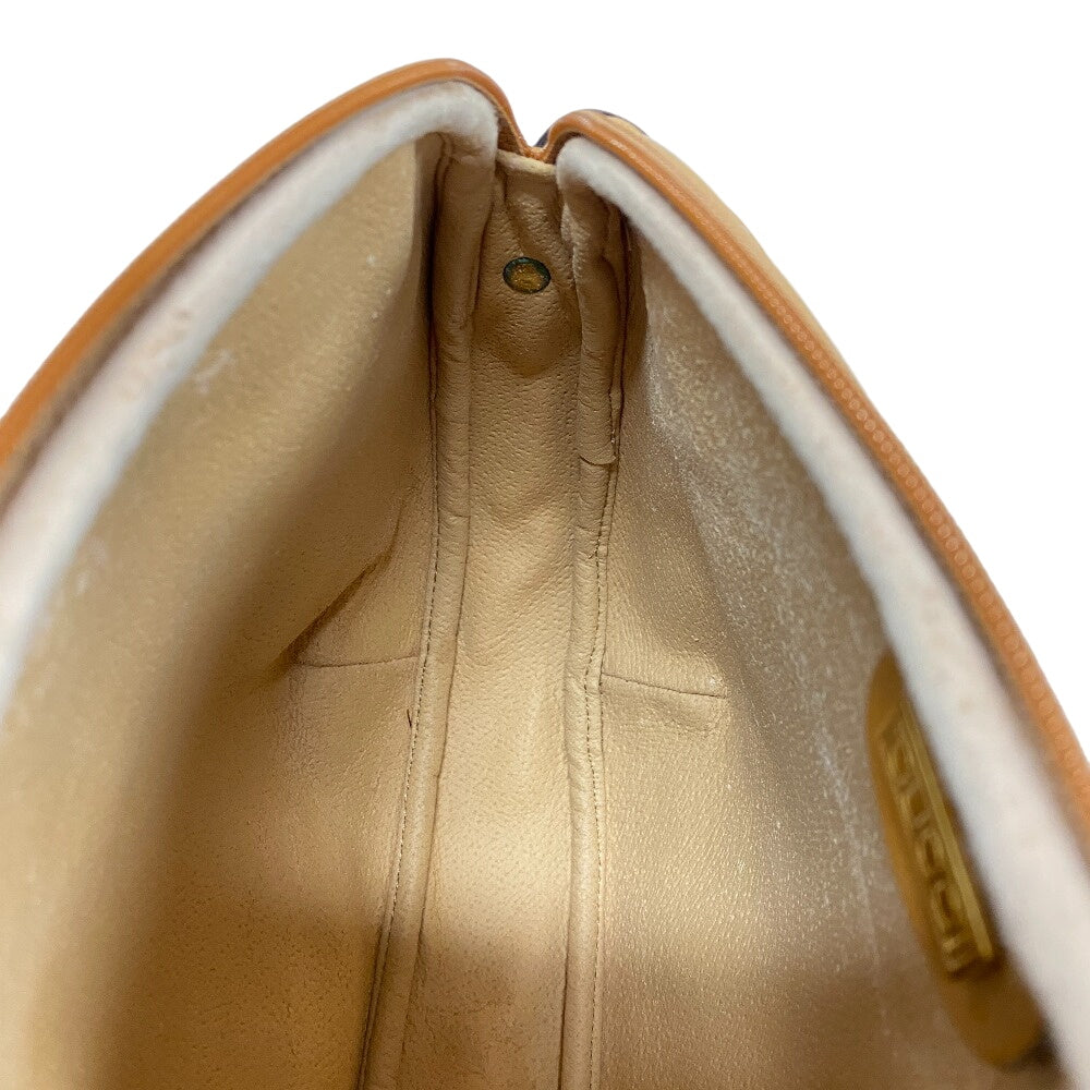 GUCCI Shoulder Bag PVC Ivory Old Gucci GG Women Used