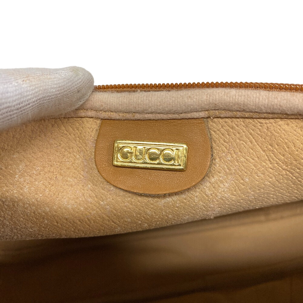 GUCCI Shoulder Bag PVC Ivory Old Gucci GG Women Used