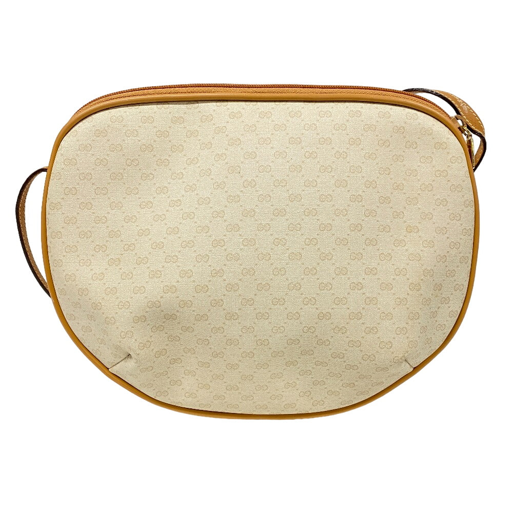 GUCCI Shoulder Bag PVC Ivory Old Gucci GG Women Used