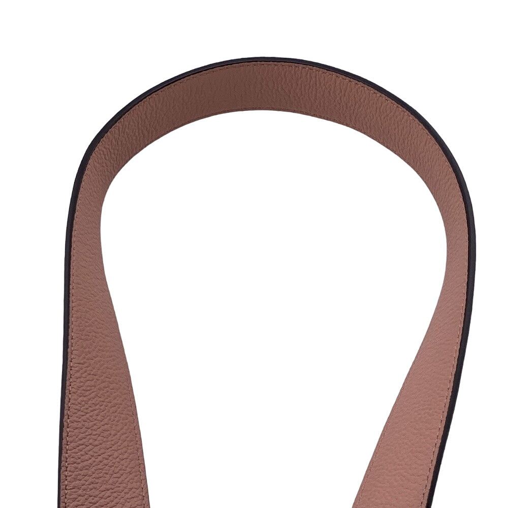 LOUIS VUITTON belt M0321 PVC, Leather Brown Monogram Sunture LV Initial 80/32