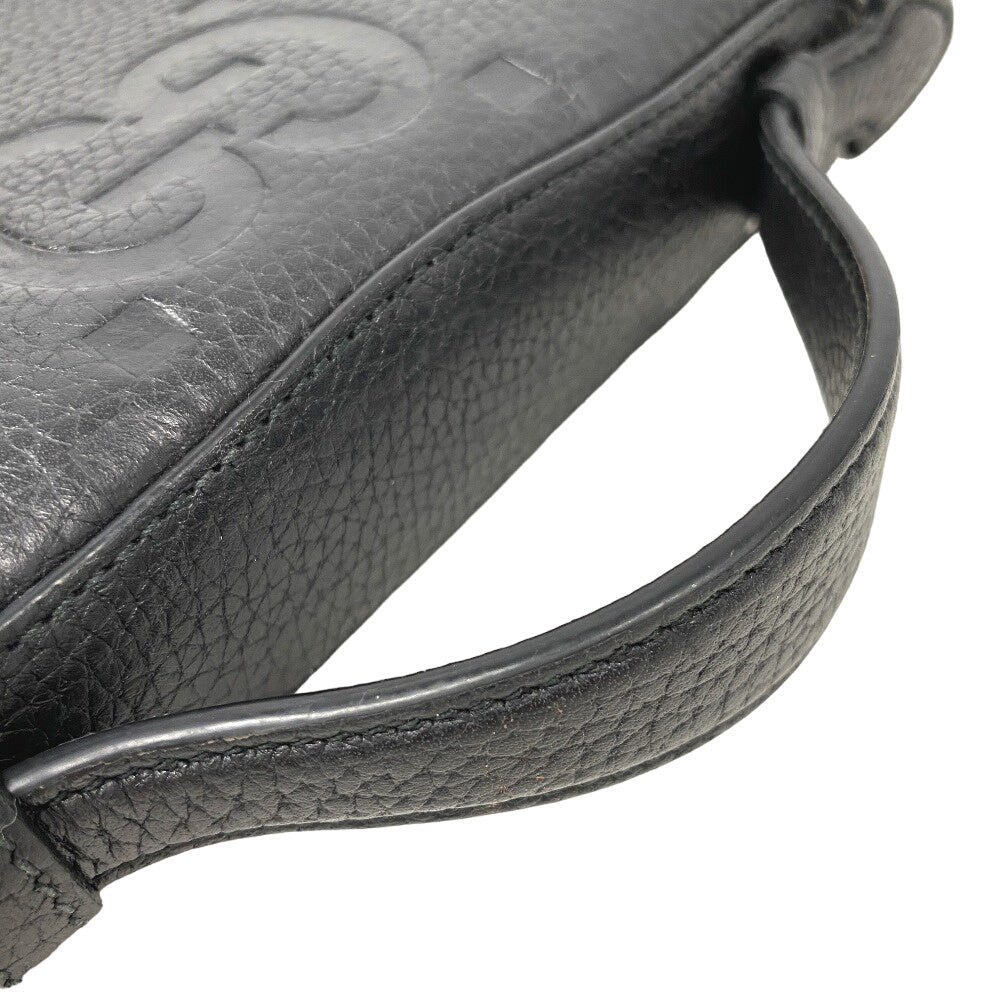 GUCCI Long Wallet Purse 751760 leather black Zip Around Travel Document Case Jumbo GG mens Used