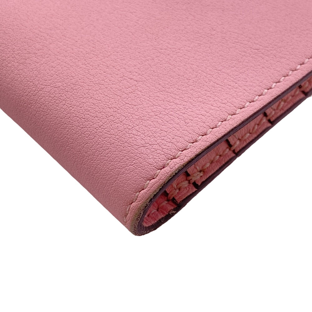 HERMES Long Wallet Purse Vaux Swift pink 2015 Dogon Long Women Used