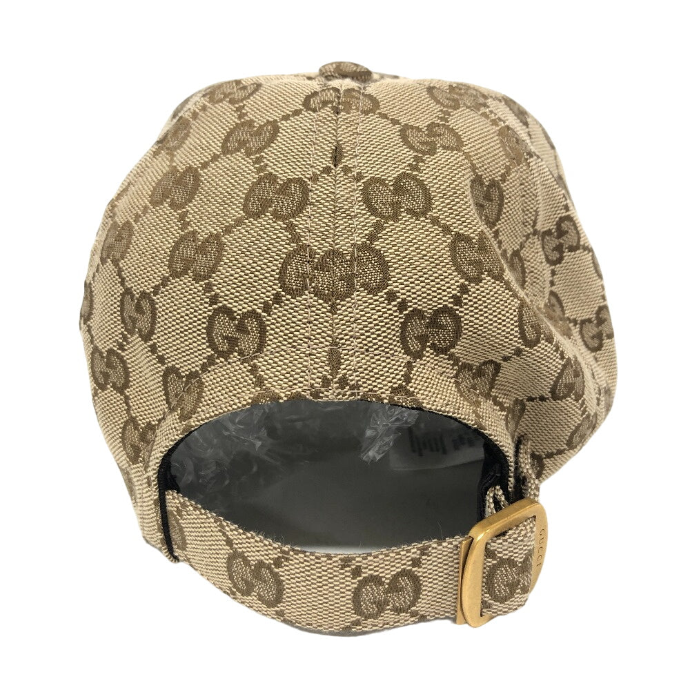 GUCCI cap 789016 canvas Brown Sherry line GG baseball cap XL