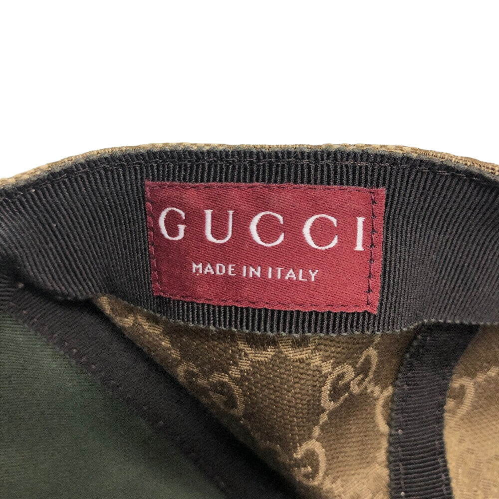 GUCCI cap 789016 canvas Brown Sherry line GG baseball cap XL