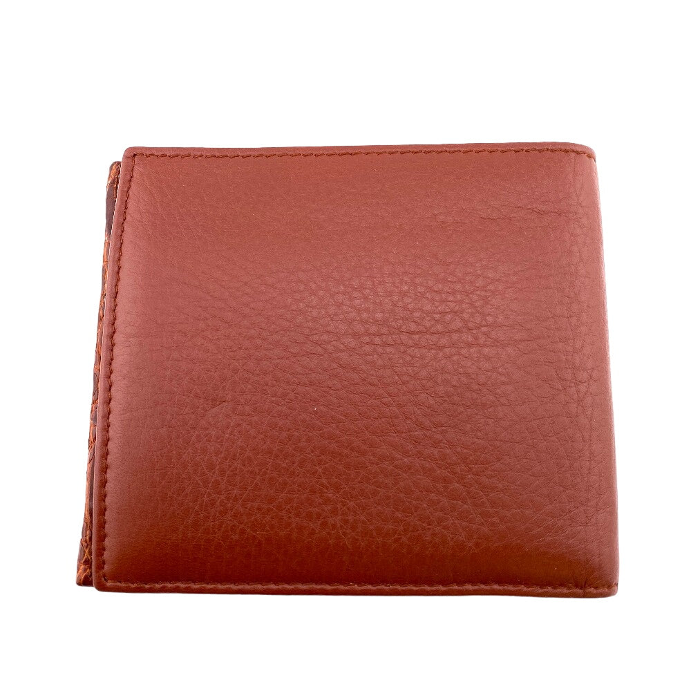 GUCCI Bifold Wallet 124559 leather Red Bamboo mens Used