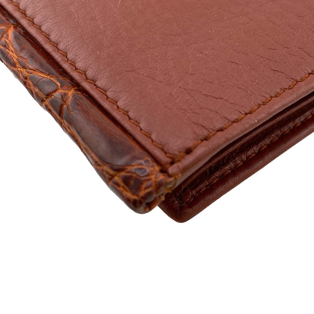 GUCCI Bifold Wallet 124559 leather Red Bamboo mens Used