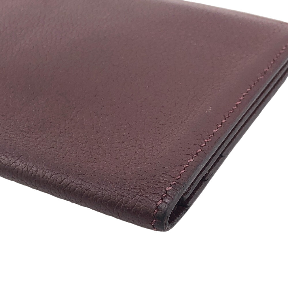 HERMES Long Wallet Purse leather Brown MC2 Fleming unisex(Unisex) Used