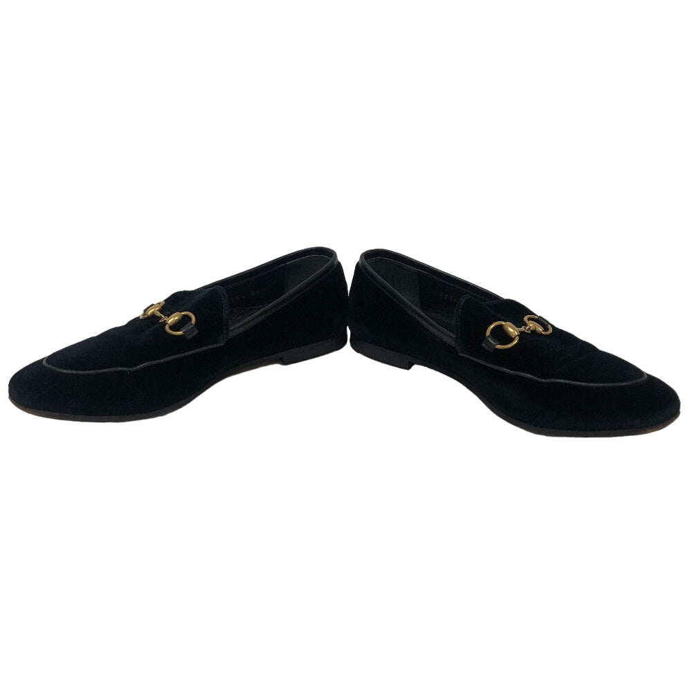 GUCCI loafers 431467 velvet black 35 1/2 Horsebit Women 35 1/2 Used