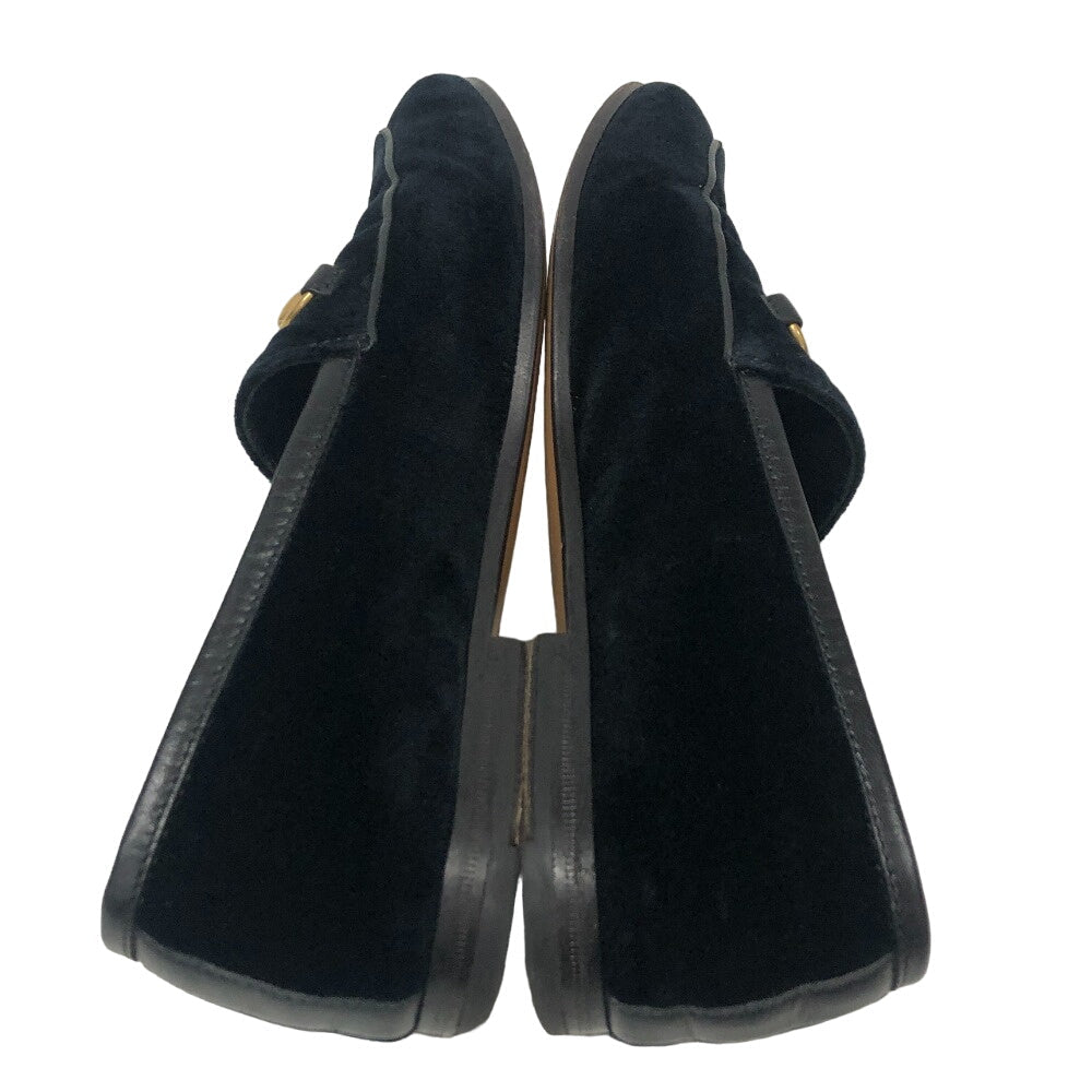 GUCCI loafers 431467 velvet black 35 1/2 Horsebit Women 35 1/2 Used