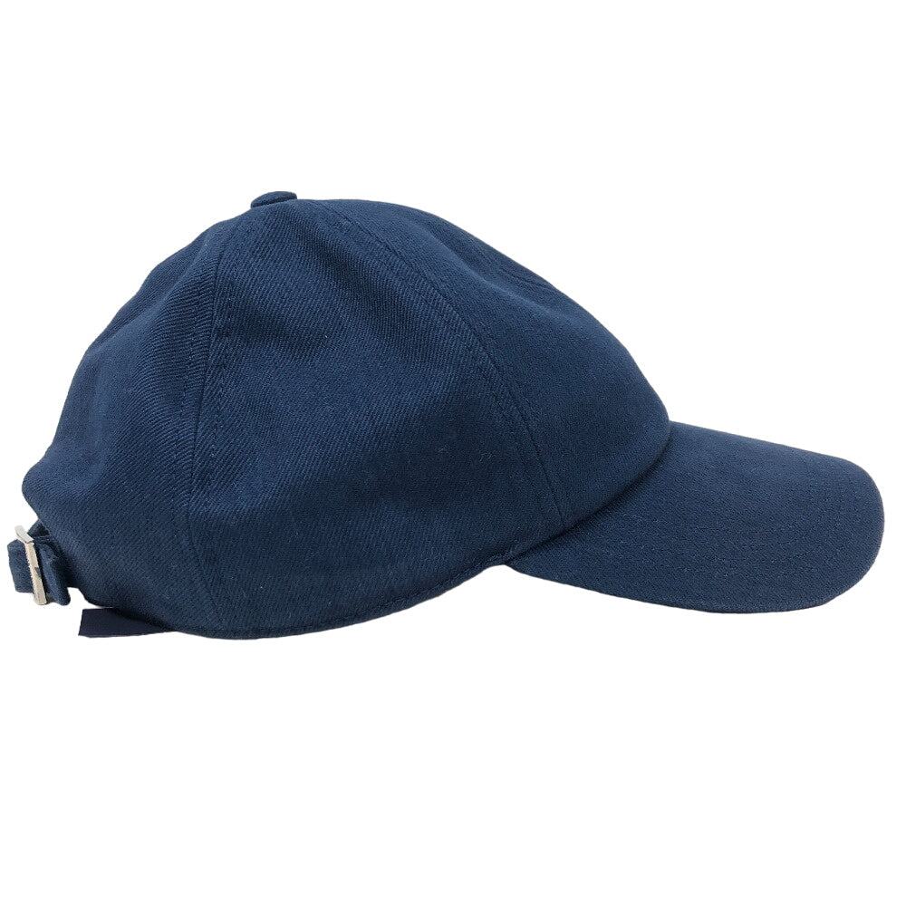 LOUIS VUITTON cap M7606L cotton Navy Marine LV smash mens Used