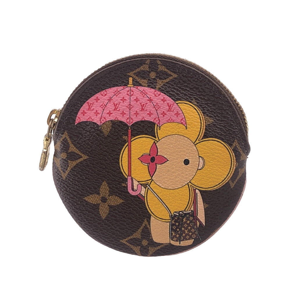 LOUIS VUITTON Coin case M69057 leather Brown Monogram Porto Moneron Women Used