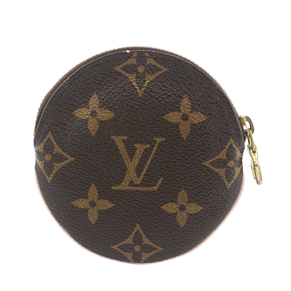 LOUIS VUITTON Coin case M69057 leather Brown Monogram Porto Moneron Women Used
