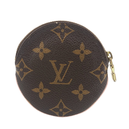 LOUIS VUITTON Coin case M69057 leather Brown Monogram Porto Moneron Women Used