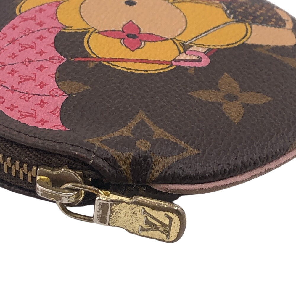 LOUIS VUITTON Coin case M69057 leather Brown Monogram Porto Moneron Women Used