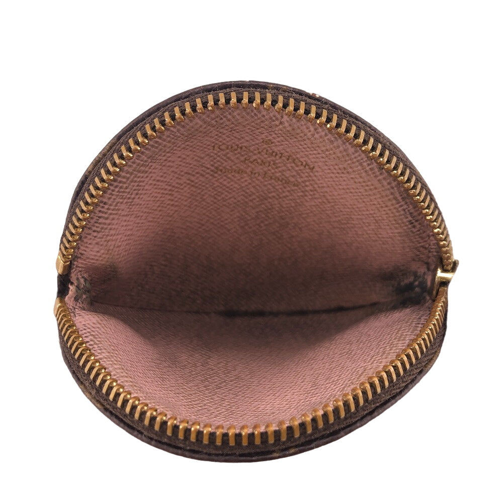 LOUIS VUITTON Coin case M69057 leather Brown Monogram Porto Moneron Women Used