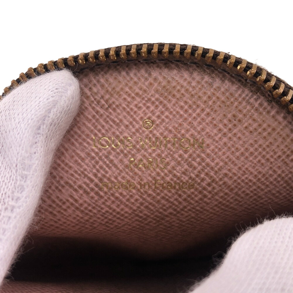 LOUIS VUITTON Coin case M69057 leather Brown Monogram Porto Moneron Women Used