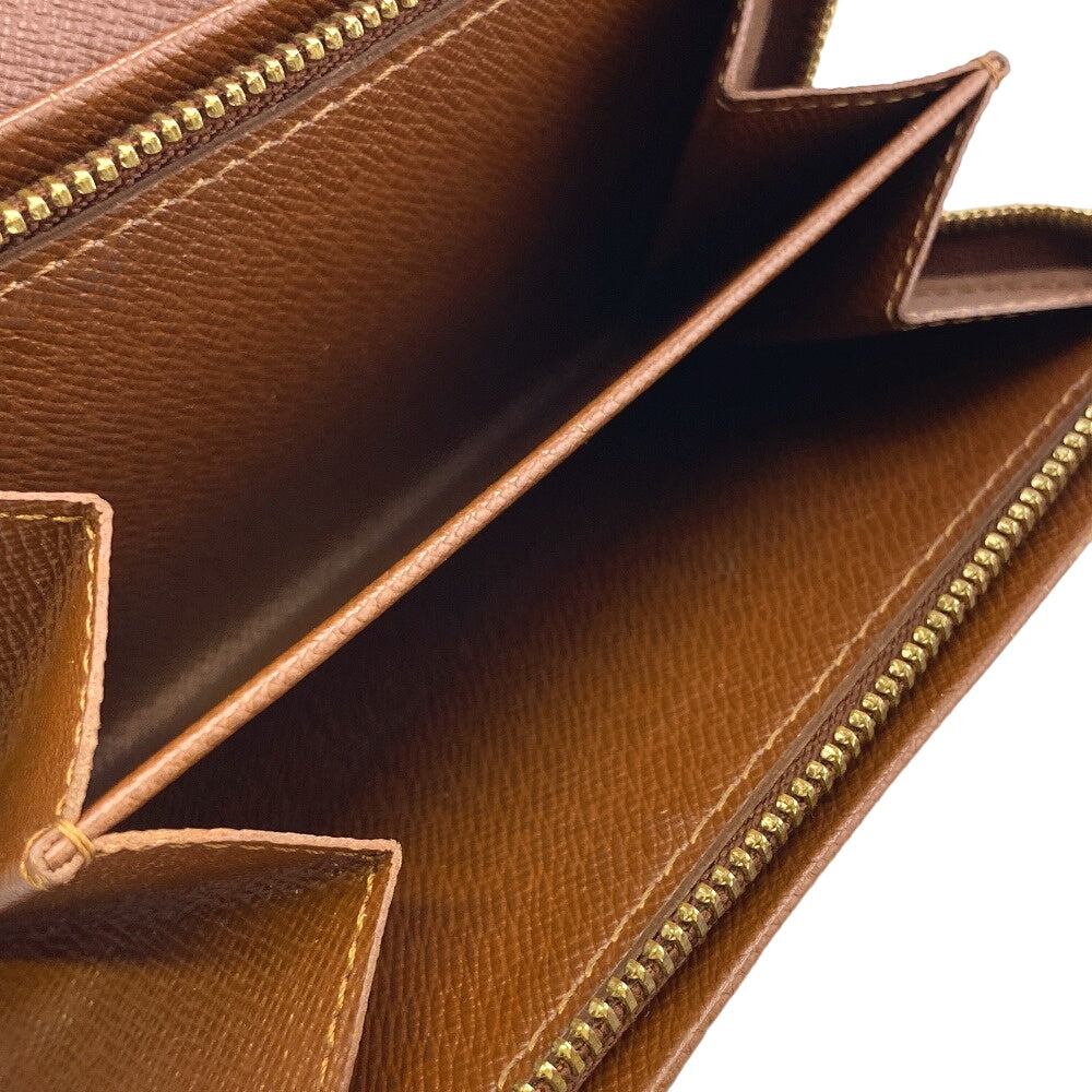 LOUIS VUITTON Bifold Wallet M61735 leather Brown Monogram Porto Monezup