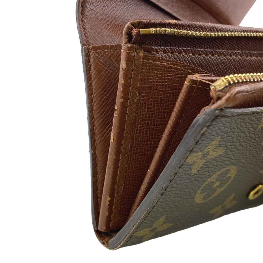 LOUIS VUITTON Bifold Wallet M61735 leather Brown Monogram Porto Monezup