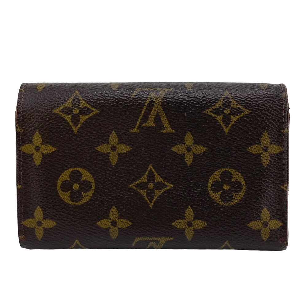 LOUIS VUITTON Bifold Wallet M61735 leather Brown Monogram Porto Monezup