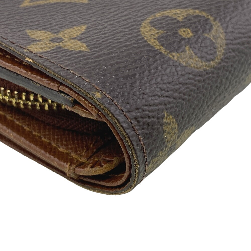 LOUIS VUITTON Bifold Wallet M61735 leather Brown Monogram Porto Monezup