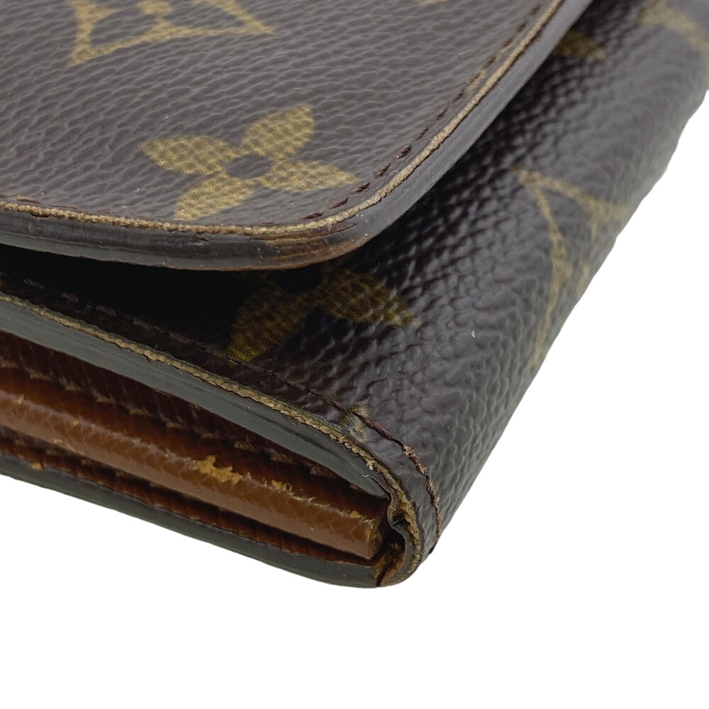 LOUIS VUITTON Bifold Wallet M61735 leather Brown Monogram Porto Monezup