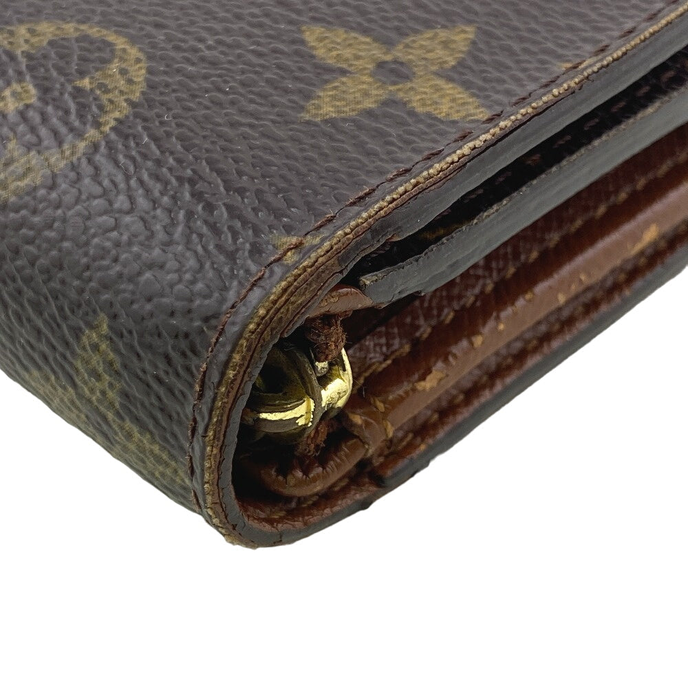 LOUIS VUITTON Bifold Wallet M61735 leather Brown Monogram Porto Monezup