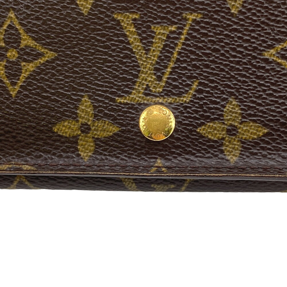 LOUIS VUITTON Bifold Wallet M61735 leather Brown Monogram Porto Monezup