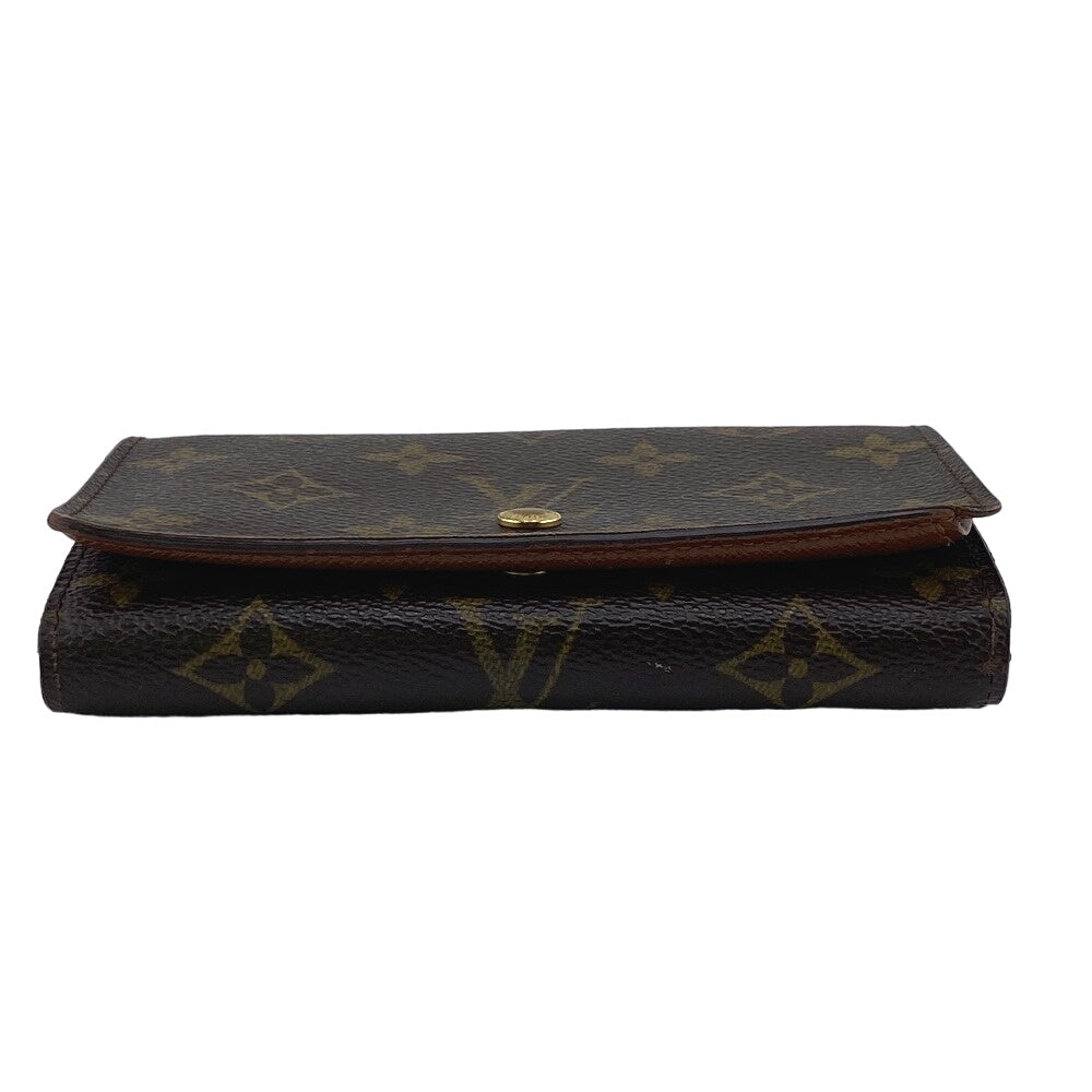 LOUIS VUITTON Bifold Wallet M61735 leather Brown Monogram Porto Monezup