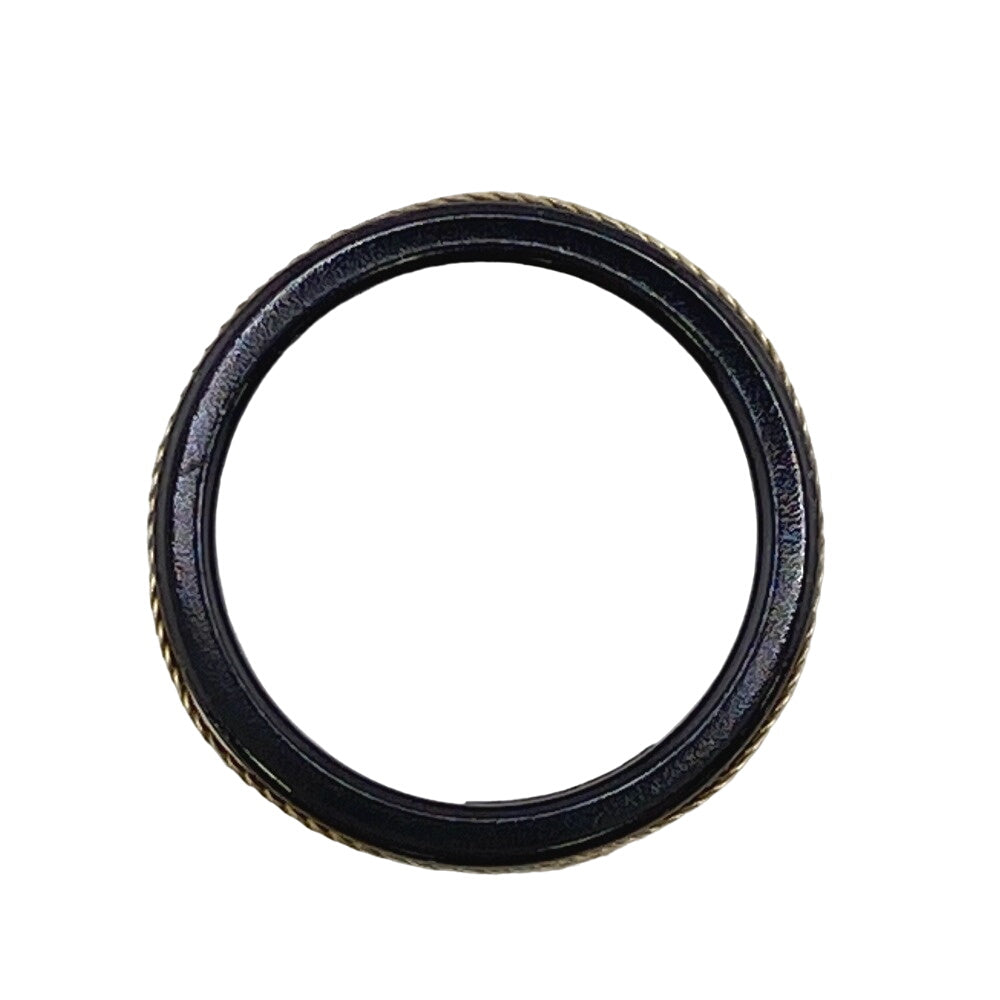 GUCCI Ring K18 Gold black Interlocking G