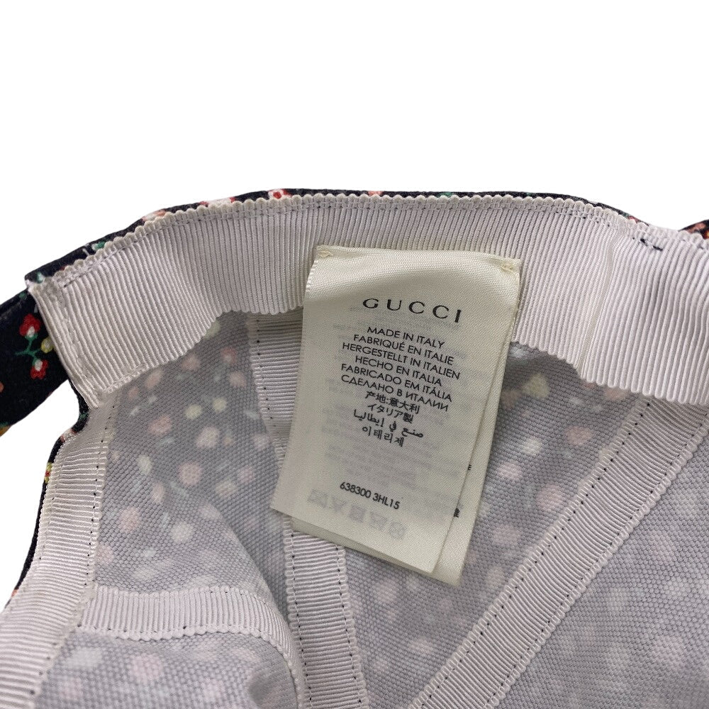GUCCI cap 638300 cotton Brown Floral M