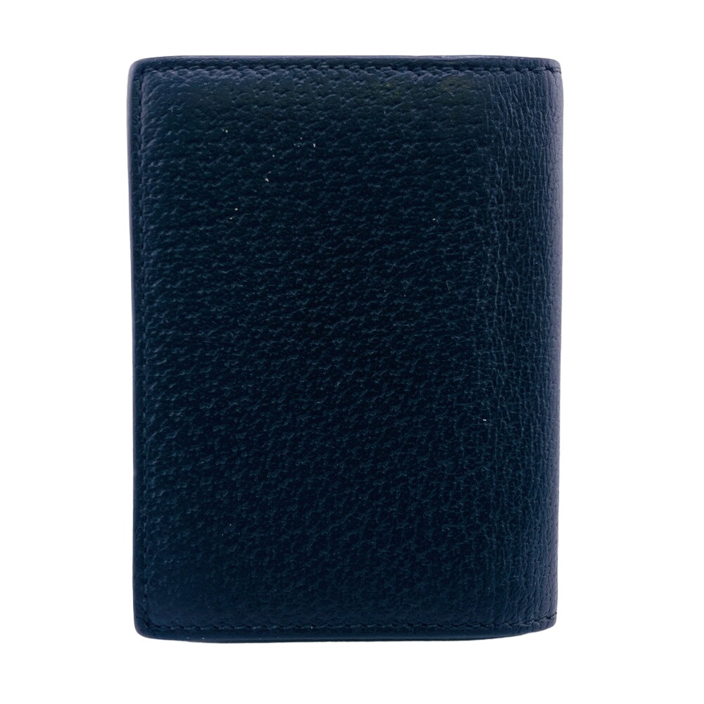 GUCCI Card Case 428737 leather black GG Marmont