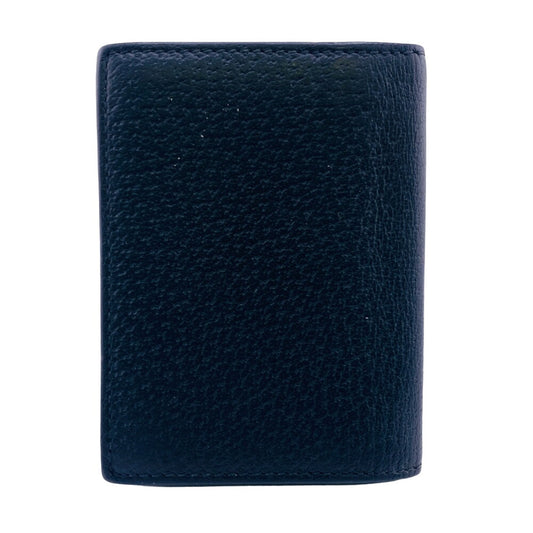 GUCCI Card Case 428737 leather black GG Marmont