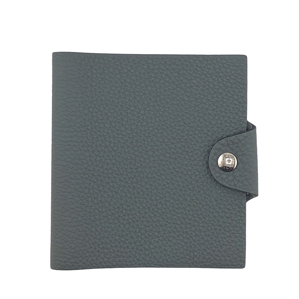 HERMES Notebook cover Taurillon Clemence gray Uris mini