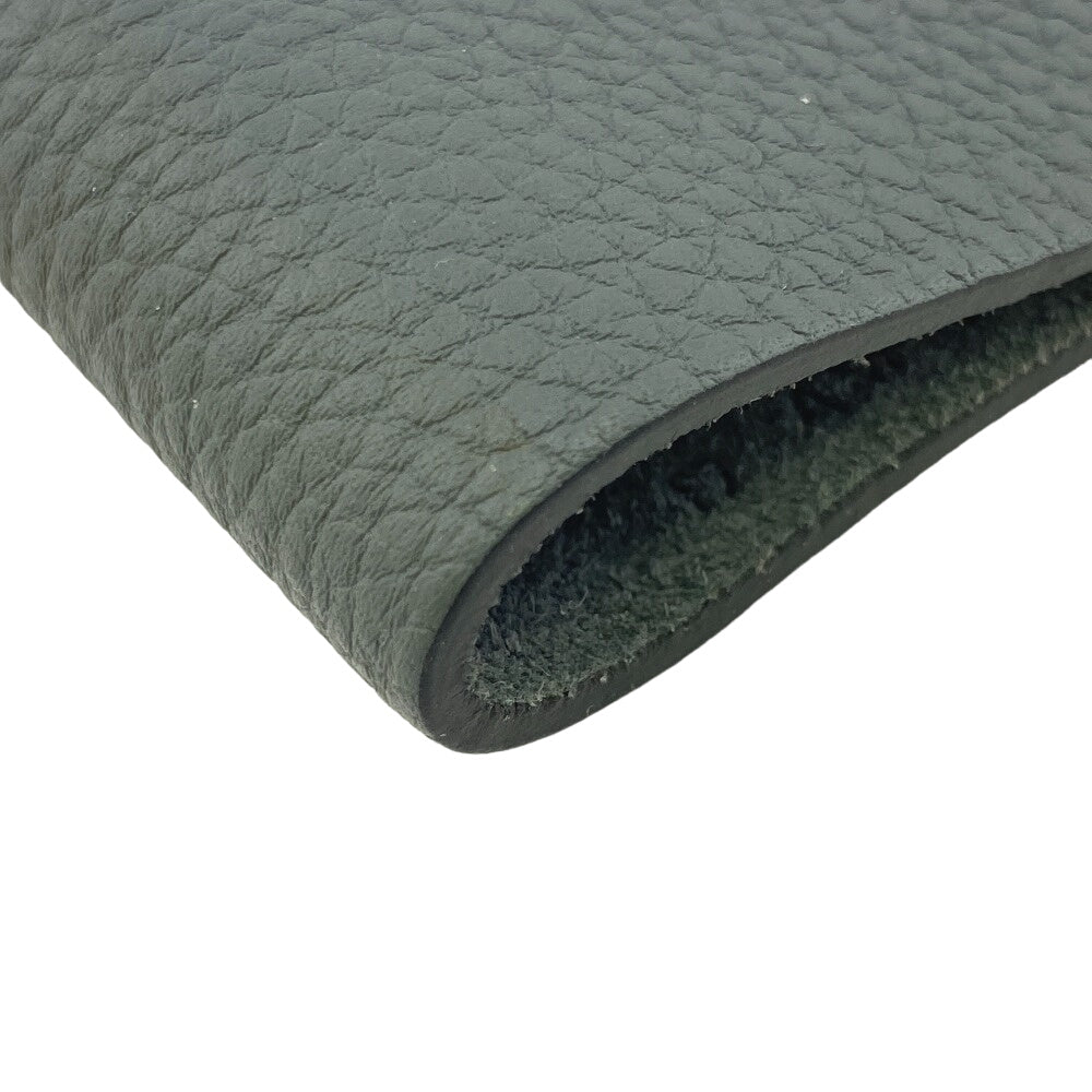 HERMES Notebook cover Taurillon Clemence gray Uris mini