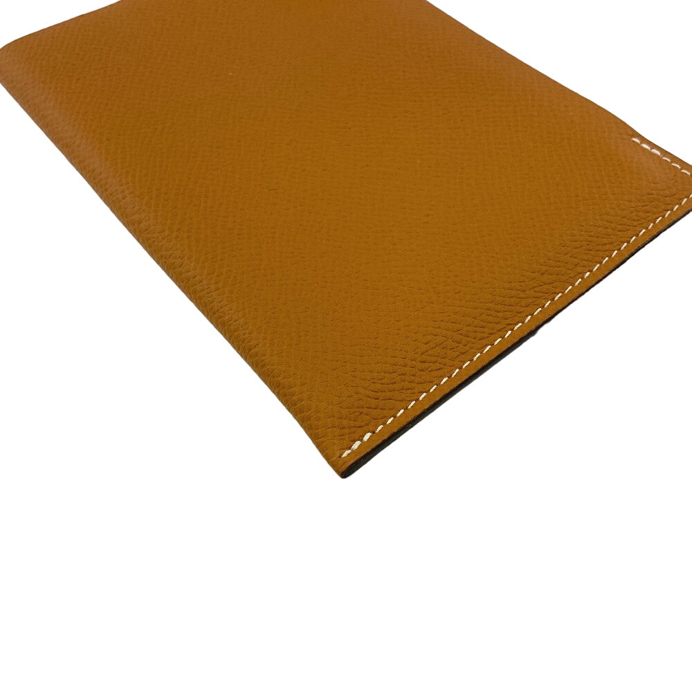 HERMES passport case Epsom Brown Talmac PM