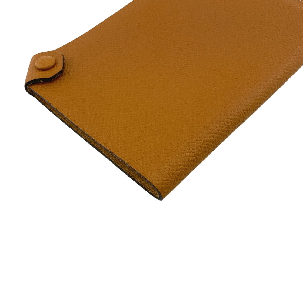 HERMES passport case Epsom Brown Talmac PM