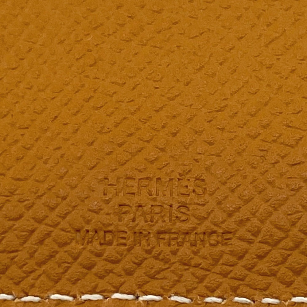 HERMES passport case Epsom Brown Talmac PM