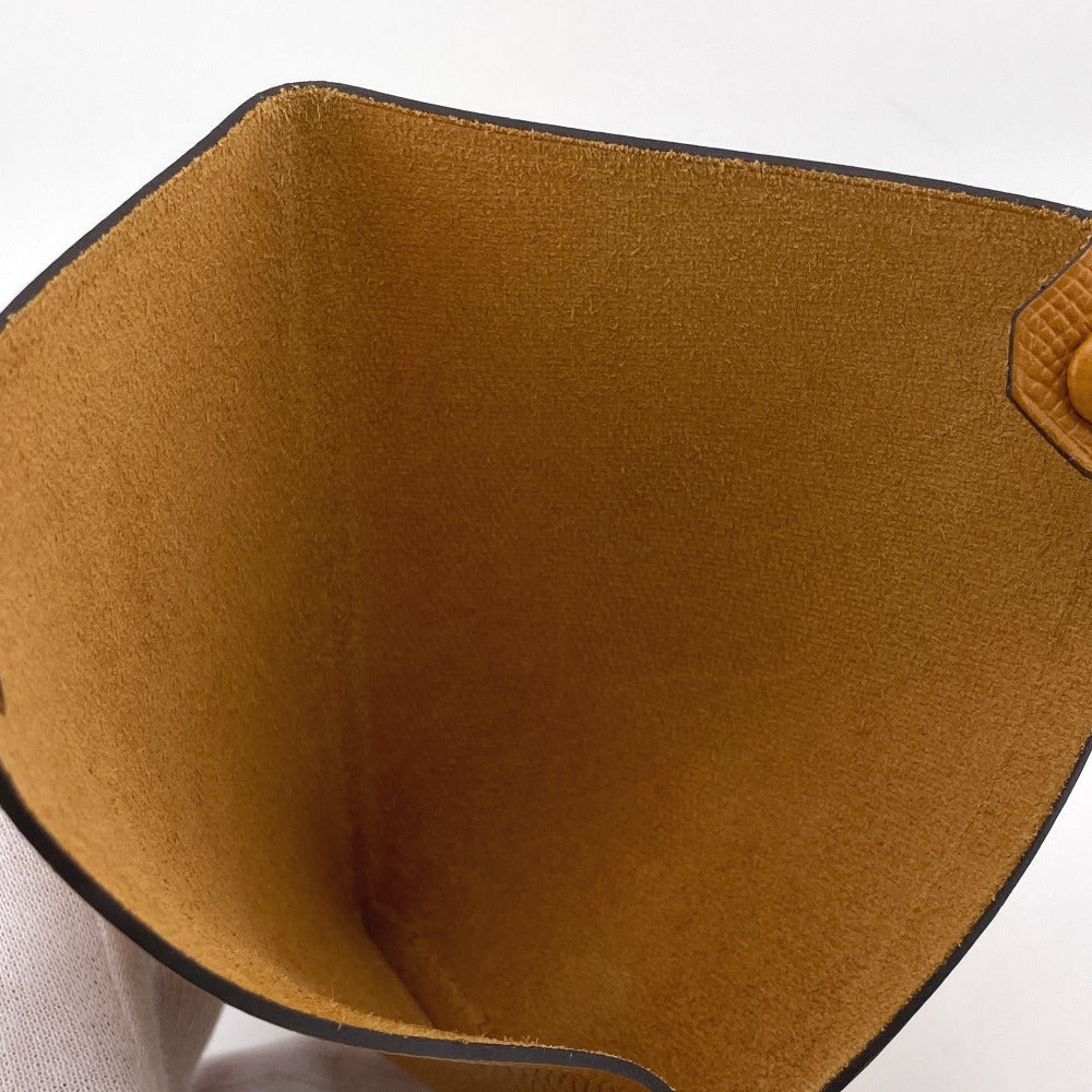 HERMES passport case Epsom Brown Talmac PM