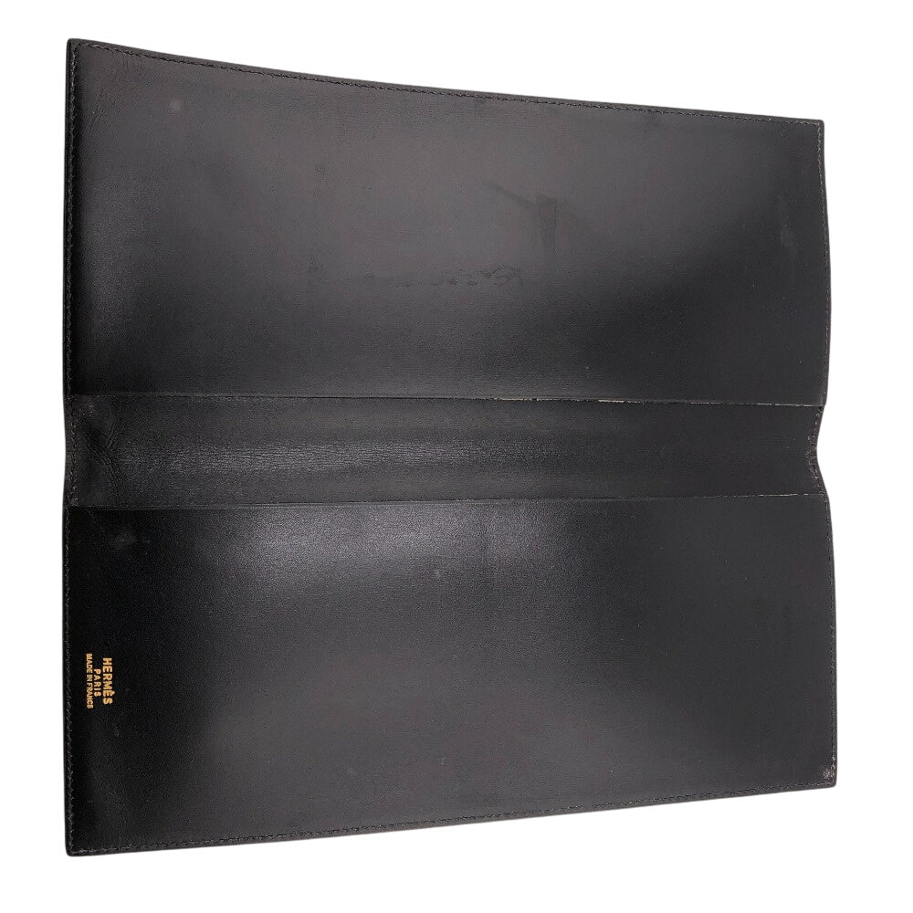 HERMES Notebook cover Box scarf black
