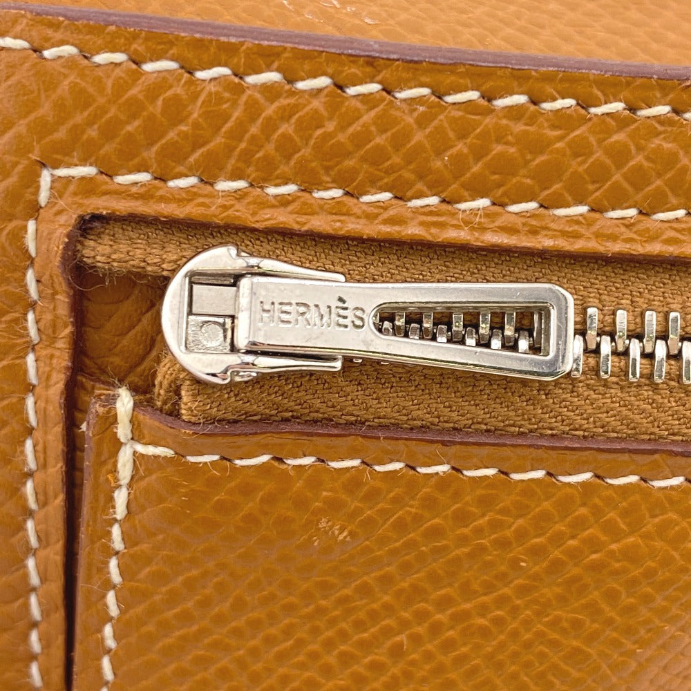 HERMES Long Wallet Purse Epsom Brown Beansufla