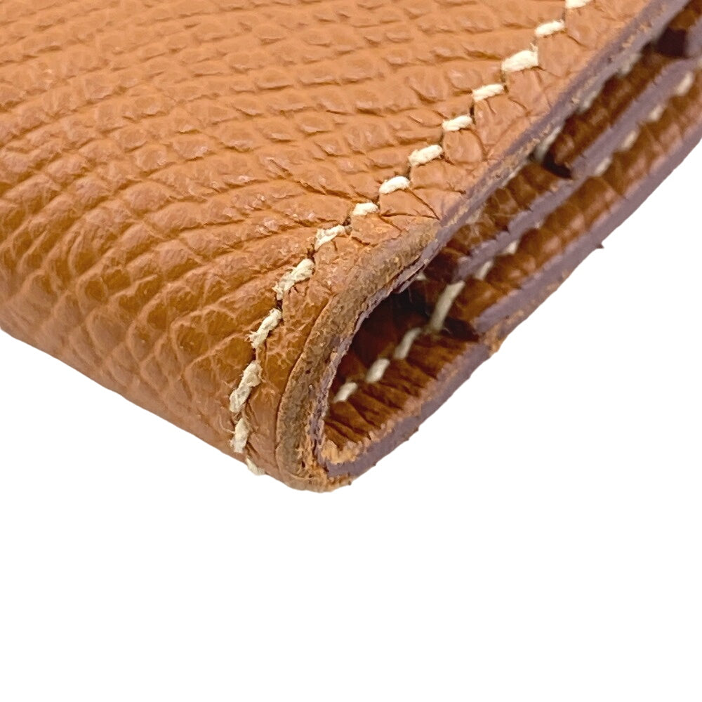 HERMES Long Wallet Purse Epsom Brown Beansufla