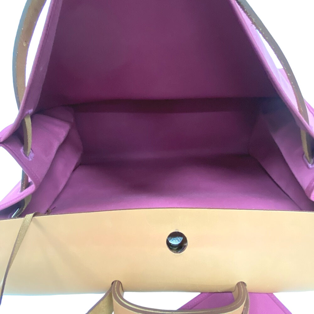 HERMES Handbag canvas pink Herbag zip cabin